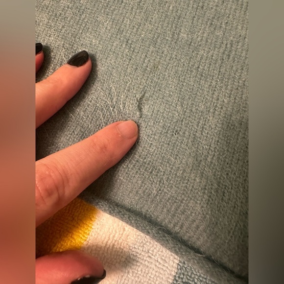 Caslon Nordstrom 100% cashmere blue sweater medium - Picture 5 of 5